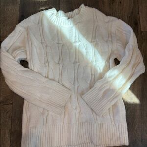 Cozy White Knit Sweater
